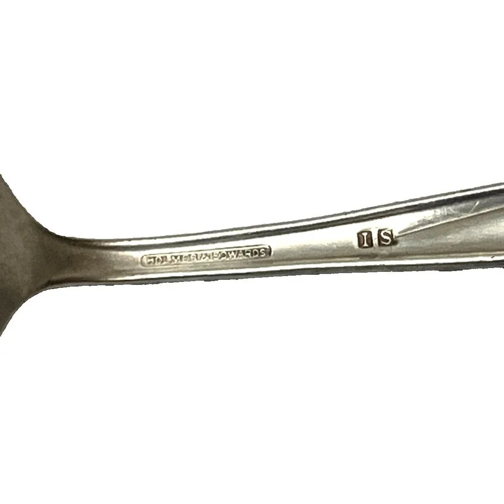 Holmes Edwards IS Deep Silver Woodsong Berry Serving‎ Spoon Silverplate USA Made